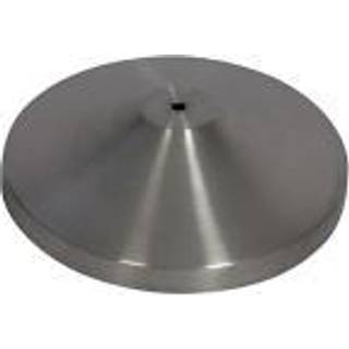 Securit fod i børstet stål til afspærringsstolpe med udtræksbånd