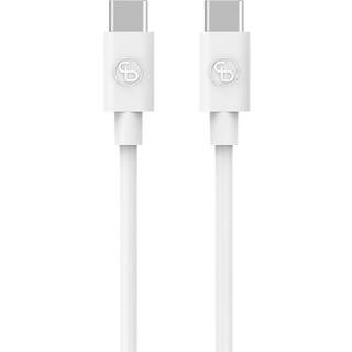Smartline (3A/15W) USB-C til USB-C Kabel 1 m. - Hvid