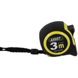 Assist 3m båndmål 16mm m/magnet