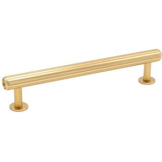 Beslag Design Rille greb, 160 mm, børstet messing