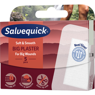 Salvequick Big Plaster til f.eks. knæ & albuer