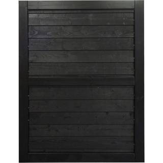 Frøslev FT Systemhegn, 120 x 162 cm låge sortmalet klink
