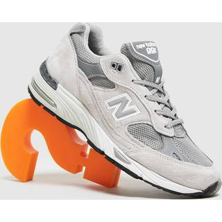 New Balance Kvinder MADE in UK 991v1 i Grå/Hvid Suede/Mesh, Størrelse 35