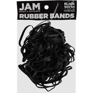 Jampapir Holdbare gummib?nd - St?rrelse 64 - Sort multifunktionsgummib?nd - 100/pakke