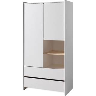 Garderobeskab til børn – Kiddy, hvid, 2 døre