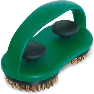 Dual brush grid scrubber grillbørste