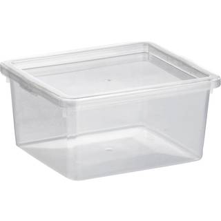 Basic plastboks inkl. låg, 2,3 liter, Klar
