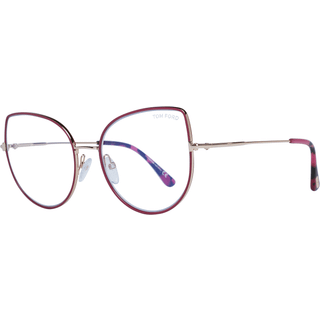 Tom Ford FT5614-B Blue-Light Block 075 55 Briller Kvinder Rød - Gold - 55mm