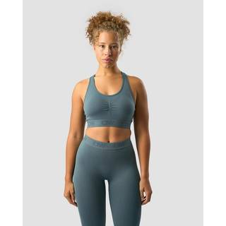 Define Seamless Logo Scrunch Sports Bra Jungle Green