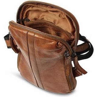 Pia Ries, skind bumbag, 079-brun
