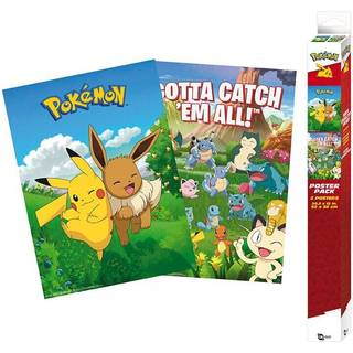 GB eye Pokemon Enrionments plakaktsæt med to plakater