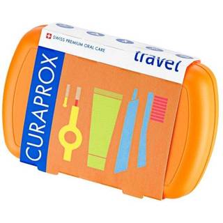 Curaprox Travel Set rejsesæt til tænder, tunge og tandkød Orange - 1 stk.