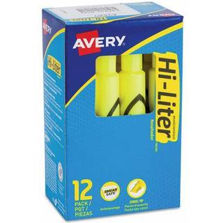 Avery Highlighter Misel Point 1DZ Fluorescerende gul