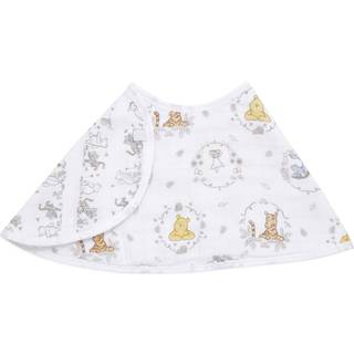 Aden + Anais Disney Burpy Baby Bib 100% Cotton Muslin Soft Absorbent 4 Layers Multi-Use Burp Cloth and Bib 22,5 x 11 Single Winnie The Pooh and F