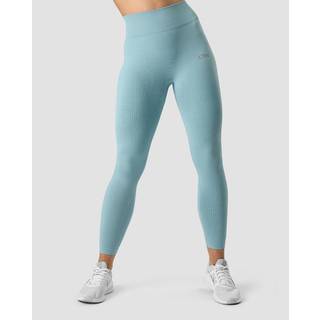Ribbed Define Seamless Tights Pale Blue