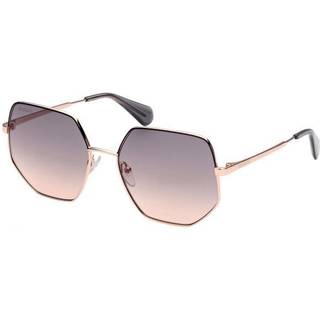 MAX&Co Kvinde MO0026 33B Solbriller Metal Guld Røg Geometrisk Normal Skygge