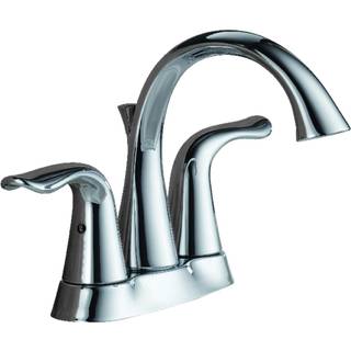 Delta Faucet Lahara CenterSet Badeværelse Fågehane Krom badeværelse Sink Faucet Diamond Seal Technology Metal Assembly Chrome 2538-MPU-DST