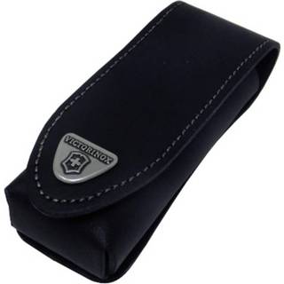 Victorinox Gürteletui Leder Schwarz 3-Lagig Klettverschluss