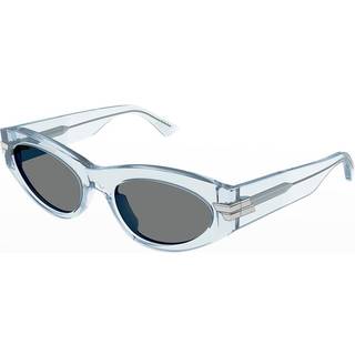 Bottega Veneta BV1189S 003 53 Solbriller Kvinder Blue - Clear Blue - 53mm