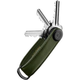 Orbitkey Nøglering Saffiano Leather Oliven