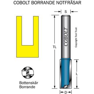 Cobolt 203-010-50 Notfræser med bundindsatser