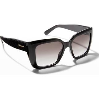 Salvatore Ferragamo SF 1042S 001 55 Solbriller Mænd Black - Black - 55mm