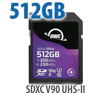 OWC SDXC Atlas S Ultra 512GB V90 R300 W250