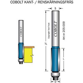 Cobolt 205-009 Kantskærer med styrelejer