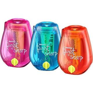 Bostitch Office Twist-N-Sharp Manual Pencil Slibener Easy Open Bakke Perfekt til b?rn Works med farvede blyanter og makeup-blyanter 3-pack