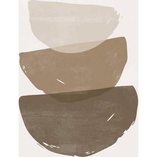 Venture Design Brush strokes poster 30 x 40 cm Beige