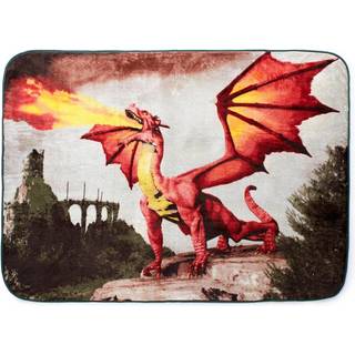 Shavel Home Products Luxury High Pile Oversized Tæppe Kast Plush & Warm 60x80 Dragon