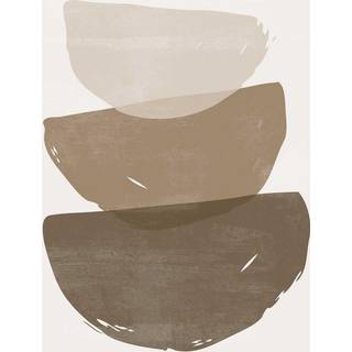 Penselstrøg Plakat  - Beige