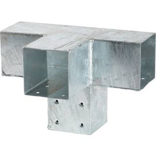 PLUS Cubic forlængerbeslag til 9 x 9 cm stolper, dobbelt, stål, 20 x 30,5 x 9 cm