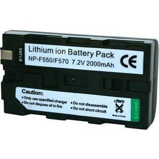 Conrad energy 250467 Kamera-batteri Erstatter original-batteri NP-F530, NP-F550, NP-F570 7.2 V 2000 mA