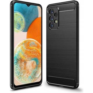 Samsung Galaxy A23 / A23 5G Tech-Protect Fleksibelt Plastik Carbon Bagside Cover - Sort