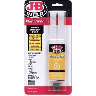 J -B Weld 50132 Plasticweld Quick -setting Epoxy Sprøjt - tørrer gennemskinnelig gul - 25 ml (pakke med 3)