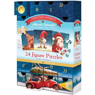 Julekalender - Julens dyr - (24 x 50 brikker)