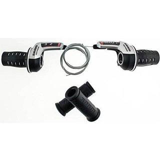 Gearskifter SRAM Centera, sæt, twister, 3 x 8 gear, sølv/sort