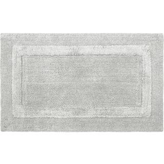 Fransk forbindelse - Stonewash Bath Rug | Bomuldsblanding | Premium badeværelse d? Cor | Maskinvaskbar | Måler 20? x 34? | Medium grå