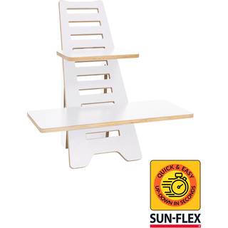 Sun-Flex Easydesk Riser med 10 justerbar højder hvid