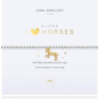Joma A Little I Love Horses Bracelet - Silver - Adjustable
