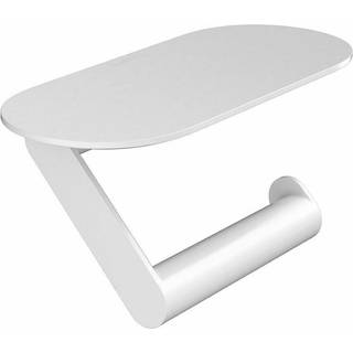 Hansgrohe wallstoris papirholder med hylde mat hvid