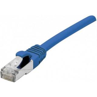 EXC Network Cable | Cat 6 | F/UTP | LÃ¥g rÃ¶k/halogenfri | Anslutningskabel | BlÃ¥ | 0,3m