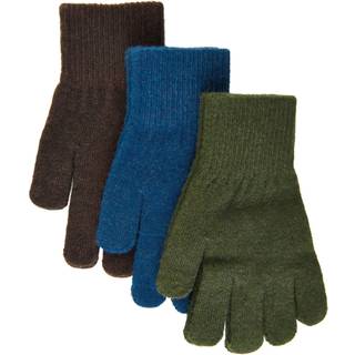 Mikk-line Black Mix Glitter Fingervanter Uld/nylon (3-pak)