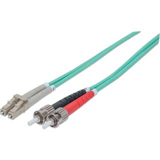 INTELLINET LWL Anschlusskabel Intellinet LC/ST 1m Multimode OM3 Aqua