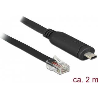 Delock Usb-c Console Cable Rj45 2m. Usb C Rj45 Sort