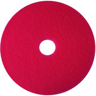 3M gulvrondel Scotch-Brite huldiameter 85 mm 16 tommer rød
