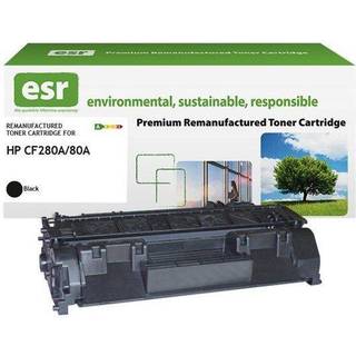 ESR - black - compatible - remanufactured - toner cartridge (alternative for: HP CF280A) - Lasertoner Sort