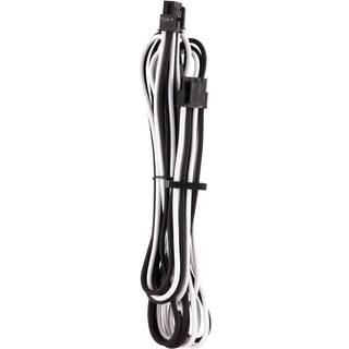 CORSAIR Premium Individually Sleeved EPS12V CPU cable_ Type 4 (Generation 4)_ WHITE/BLACK