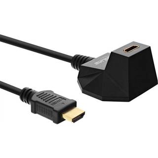 HDMI forlængerkabel - Guldbelagt - 1 m